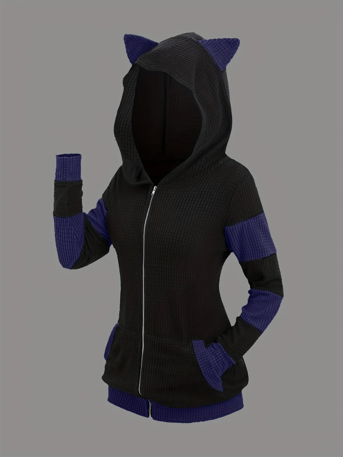 Cat Ear Long Sleeve Pullover Casual Hoodie for Layering