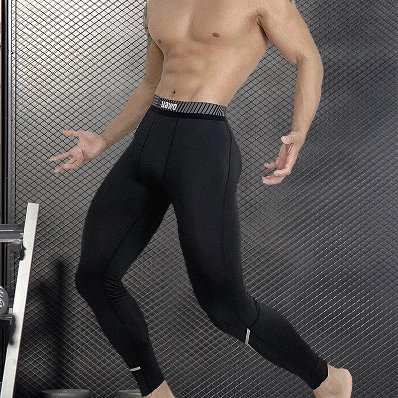 Men's Fitted Training Leggings for Gym and Running