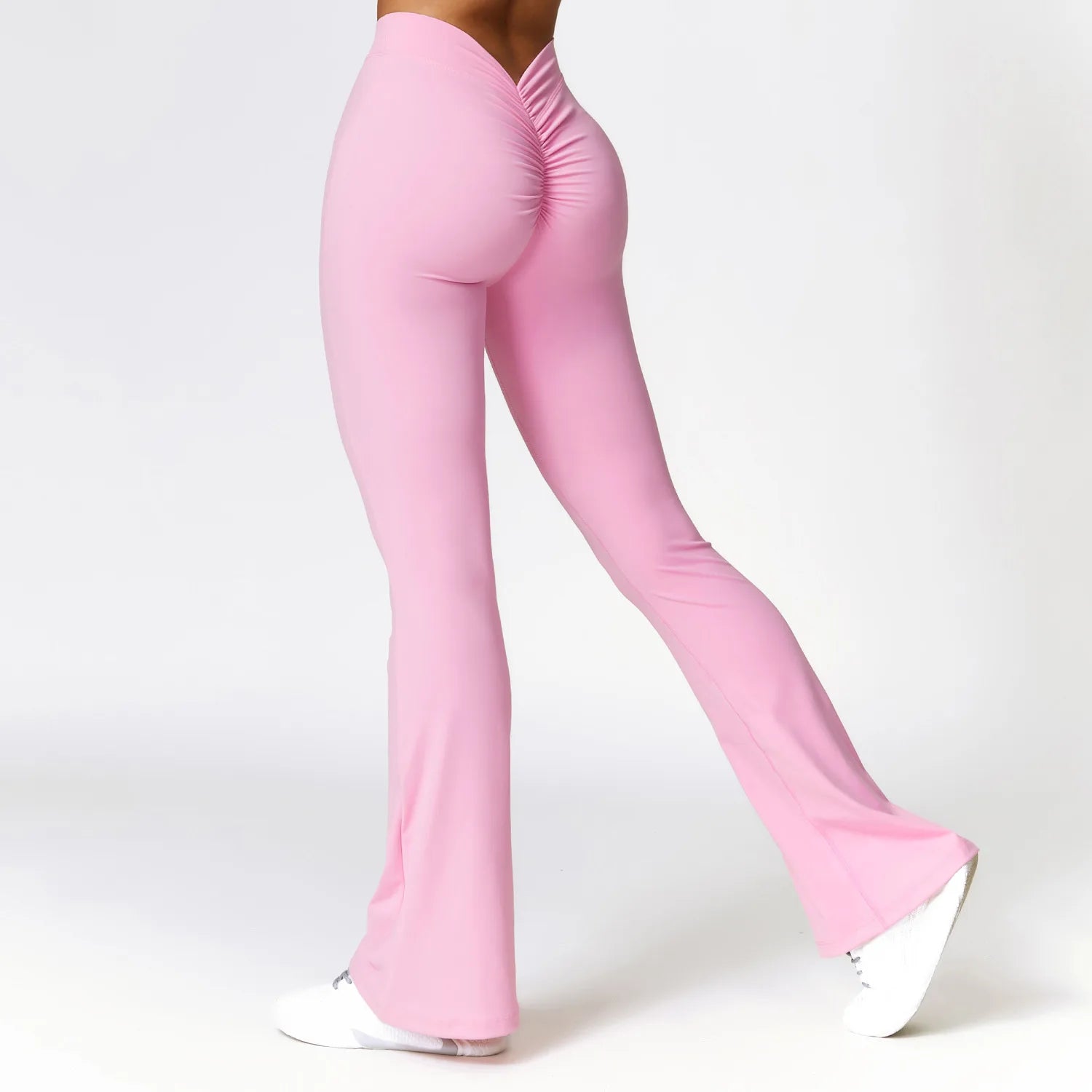 Women's V Back Flared Leggings For Workout Outfits