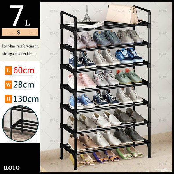 Simple Shoe Rack DIY Easy Assemble Dustproof Boots Organizer Stand Holder Space-Saving Shoes Storage Shelf Entryway Shoe Cabinet