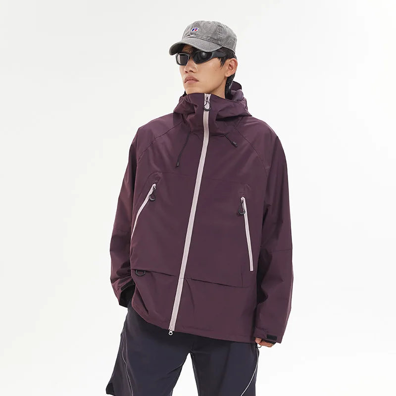 Unisex Waterproof Windproof Hiking Jacket for Outdoor Activities