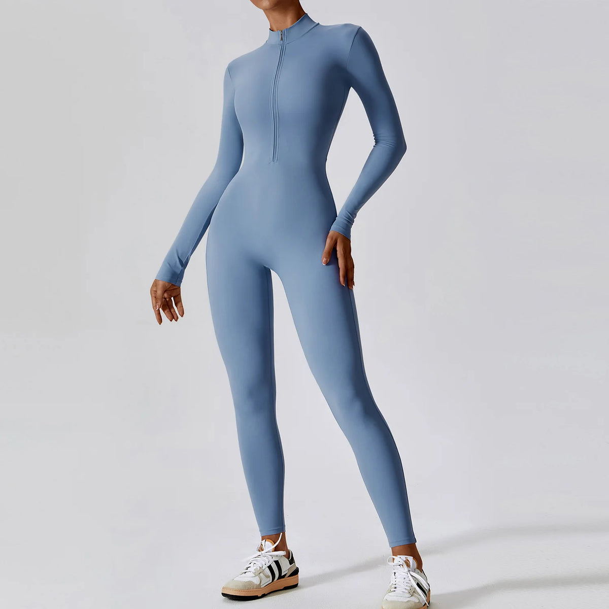 Women's Zip-Front Yoga Jumpsuit