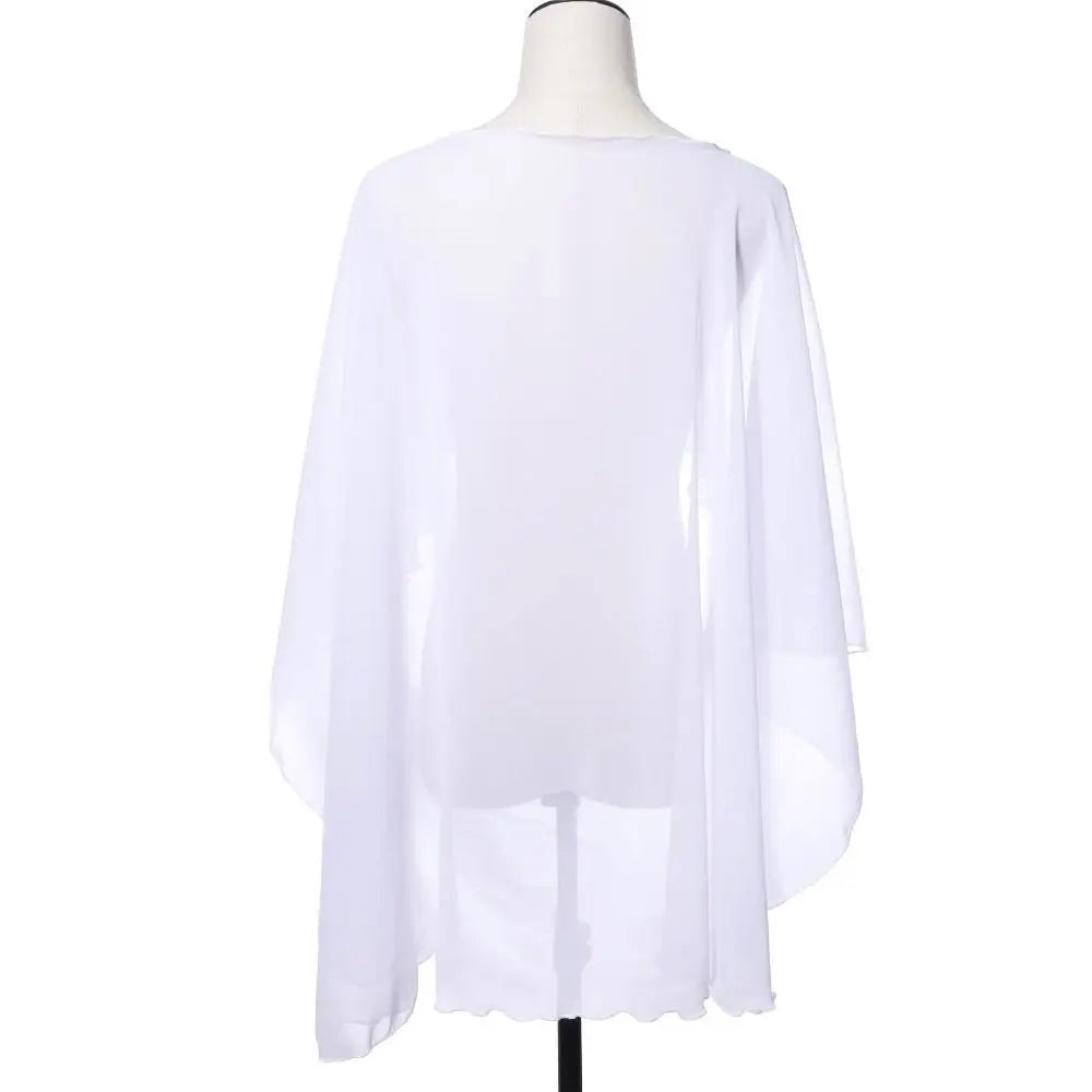 Sheer Flowing Drape Cape for Layering over Outfits