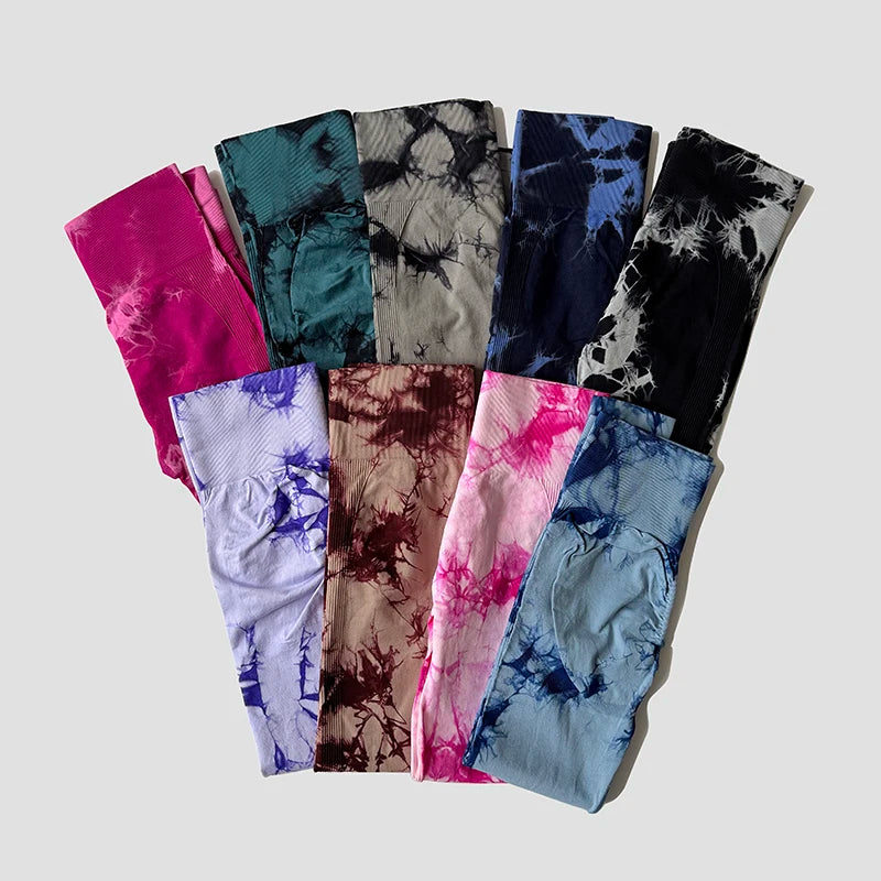 Women's Tie Dye Full Length Leggings For Workout Outfits