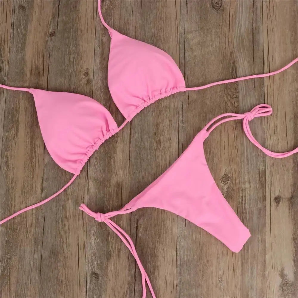 Solid Color Bikini