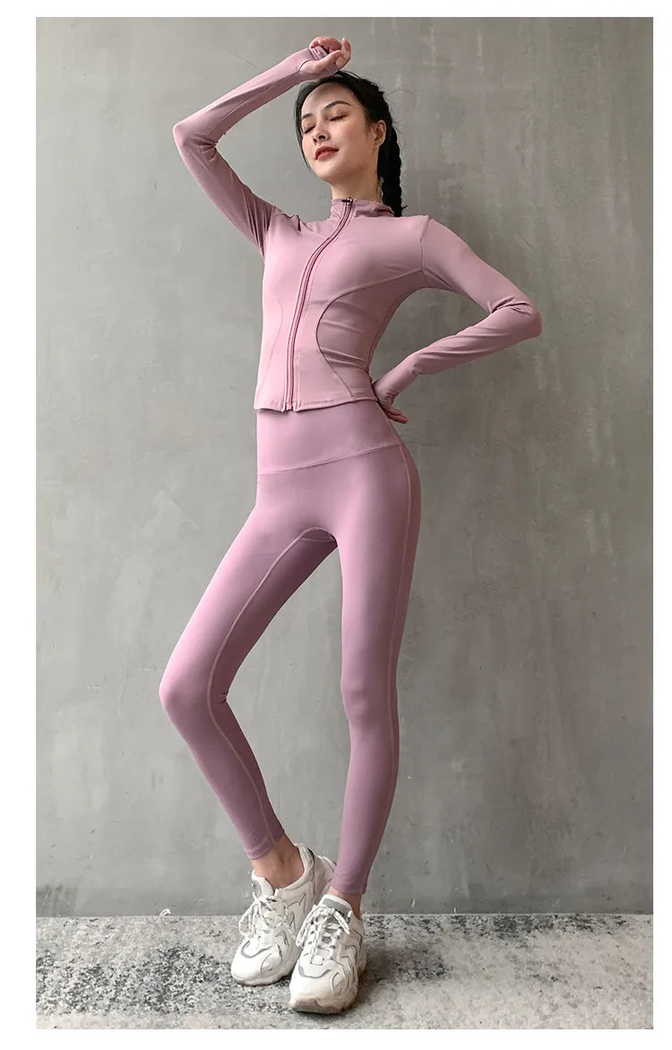 Women's Thumb-Hole Zip-Front Workout Jacket