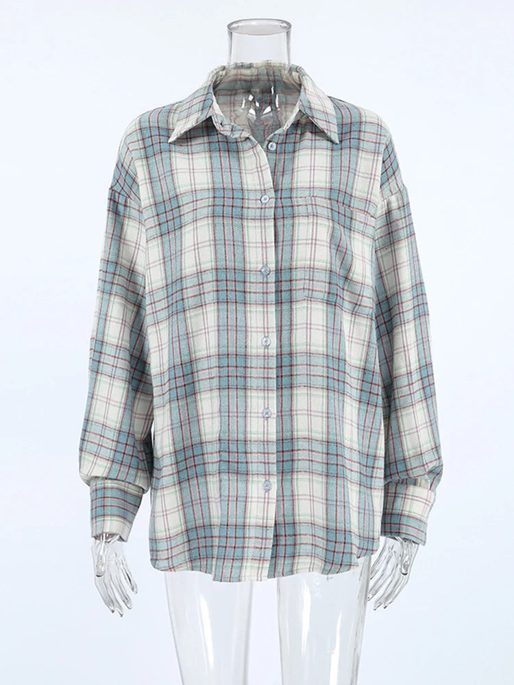 Women's Checked Long Sleeve Shirt