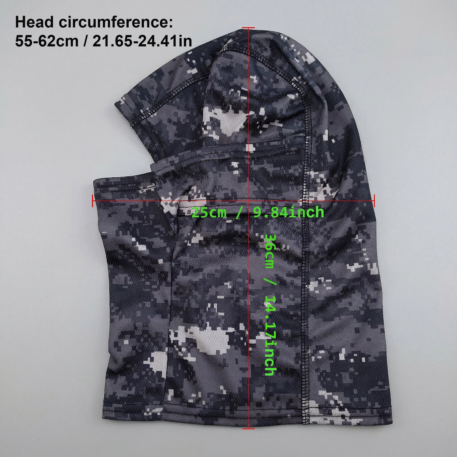 Full Face Balaclava Hood with Solid and Camouflage Options