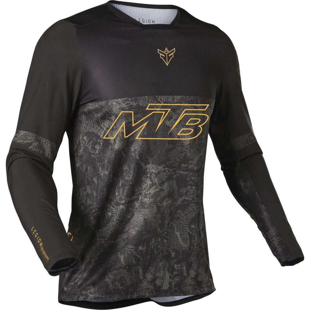 Men's Long Sleeve Pullover Cycling Jersey for Mountain Bike Riding