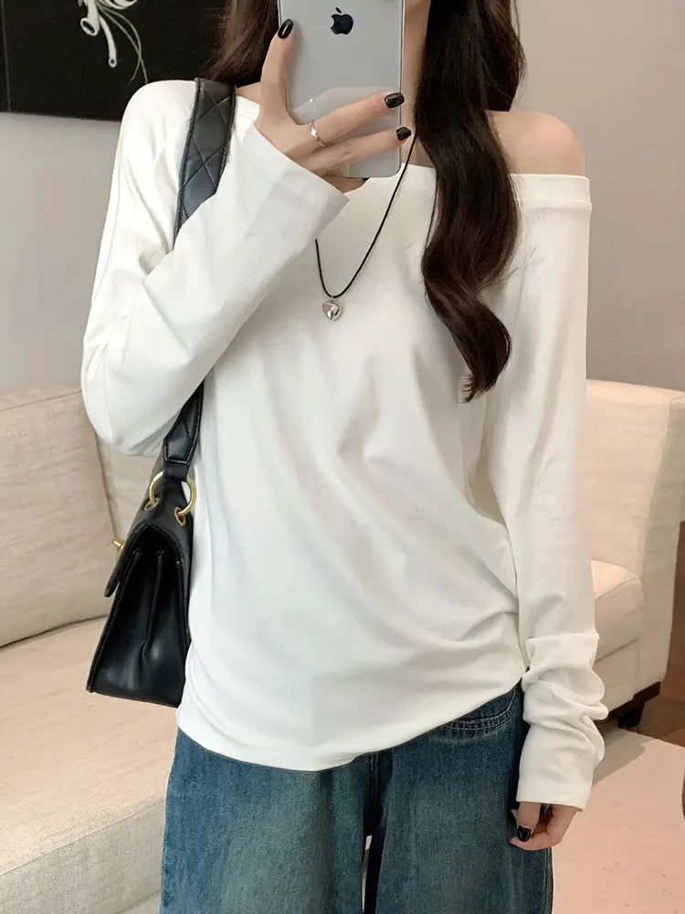 Women’s Off-Shoulder Long-Sleeve Top