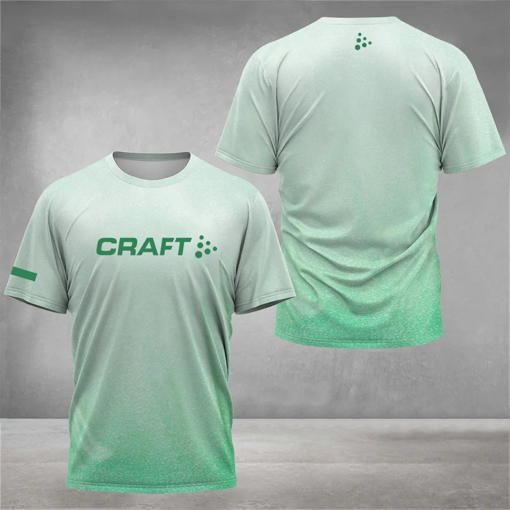 Printed Court Sports Short Sleeve T-shirt For Sports Outfits