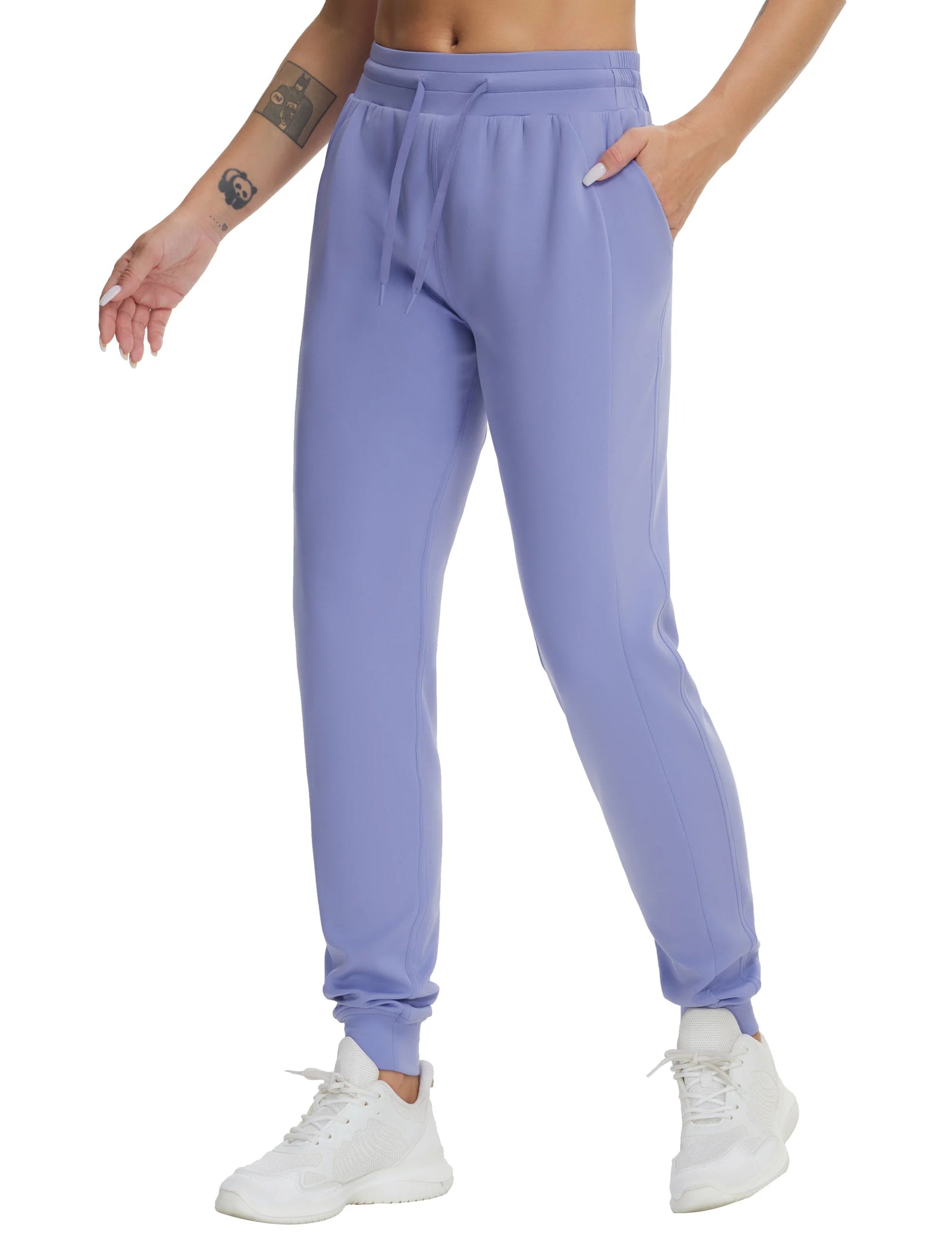 Women's Cuffed Drawstring Yoga Pants For Workout Outfits