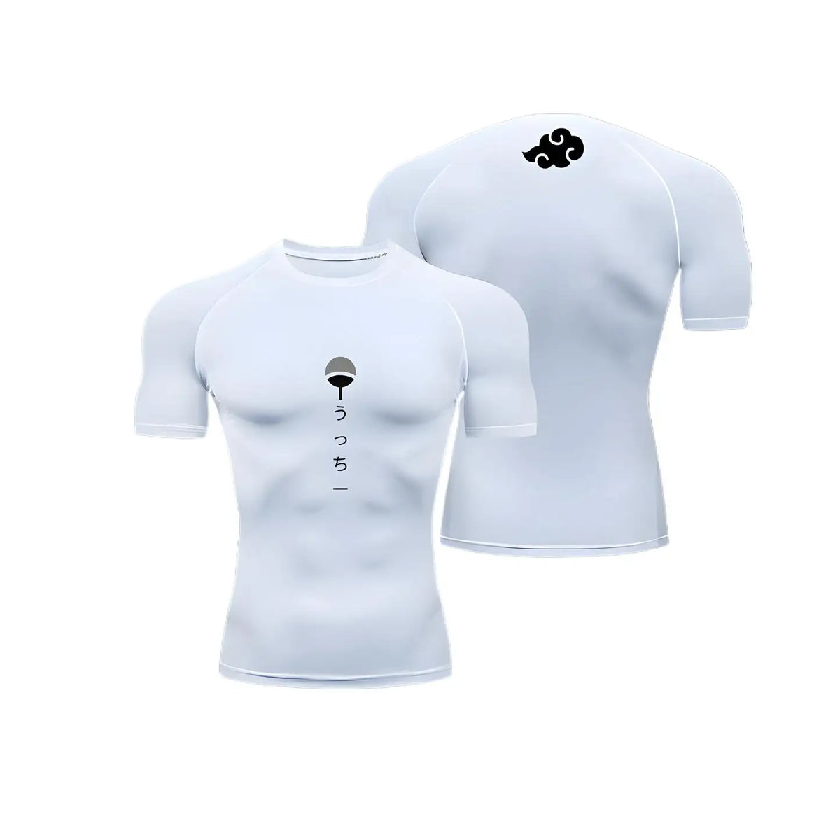 Anime Graphic Compression Short Sleeve T-shirt For Sports Outfits
