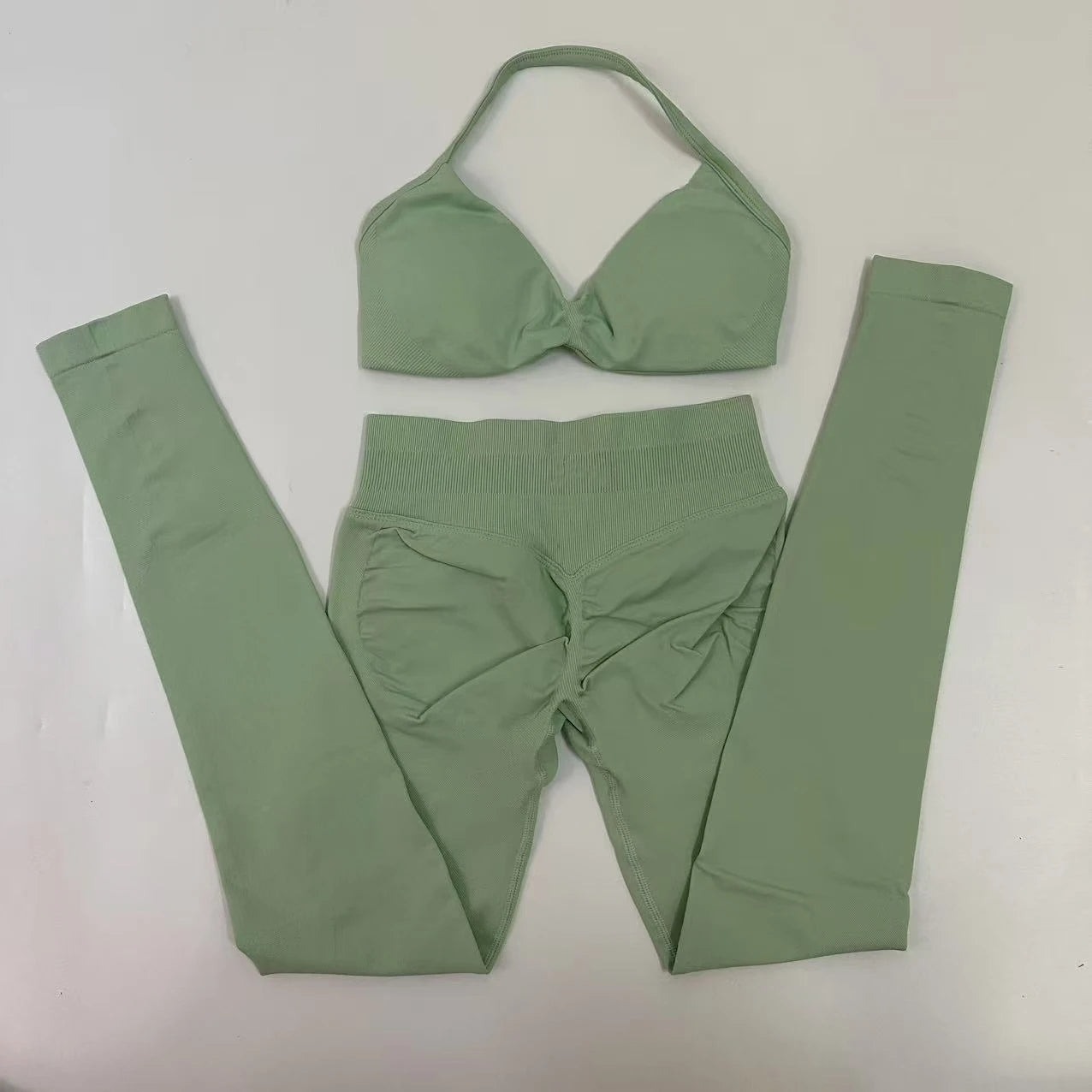 Women's Strappy Bra And Leggings Yoga Set For Workout Outfits