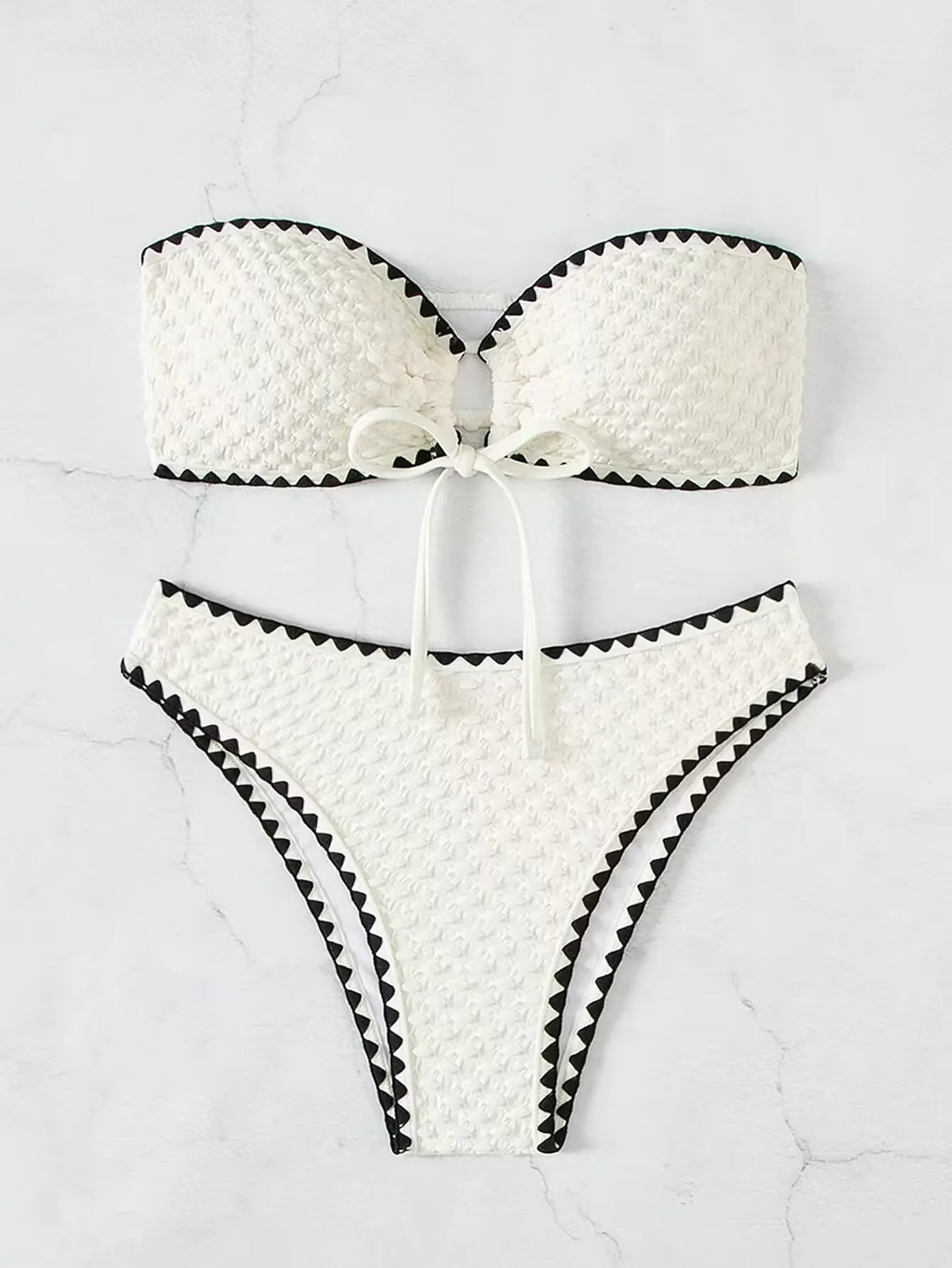 White Bandeau Bikini