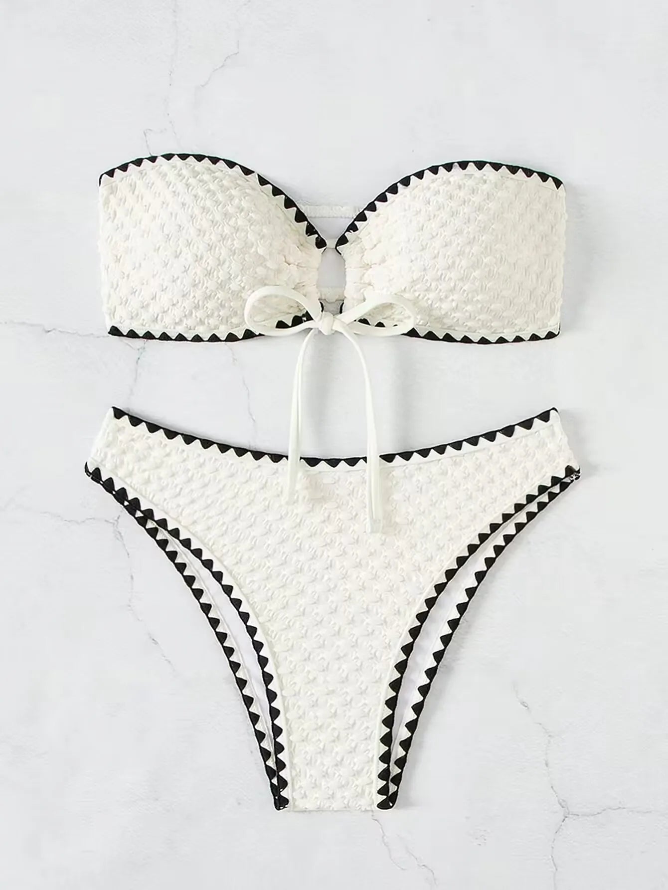 White Bandeau Bikini
