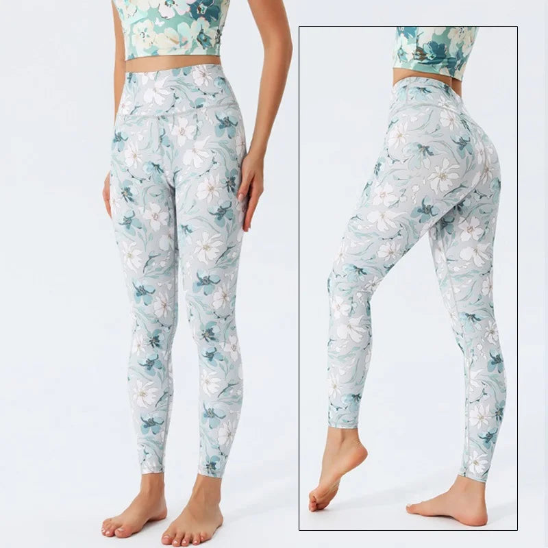 Women's Printed High-Waist Workout Leggings