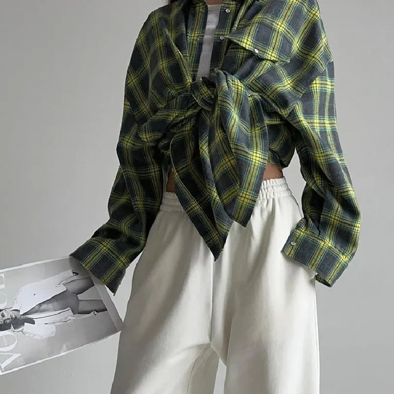 Women's Checked Long Sleeve Shirt