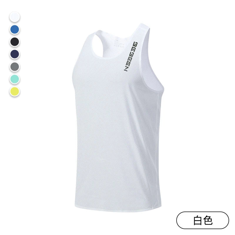 Sleeveless Crew Neck Racerback Running Training Tank Top