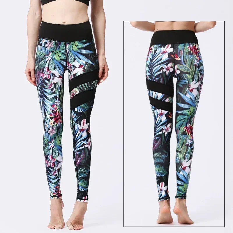 Women's Printed High-Waist Workout Leggings