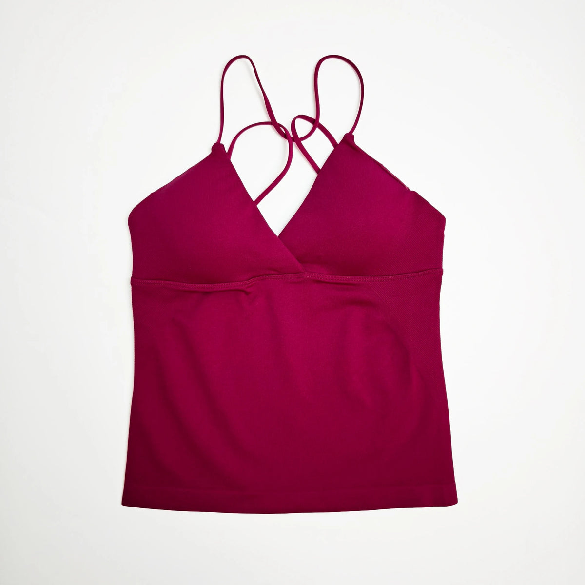 Women's Twist Front Thin Strap Tank Top For Workout Outfits