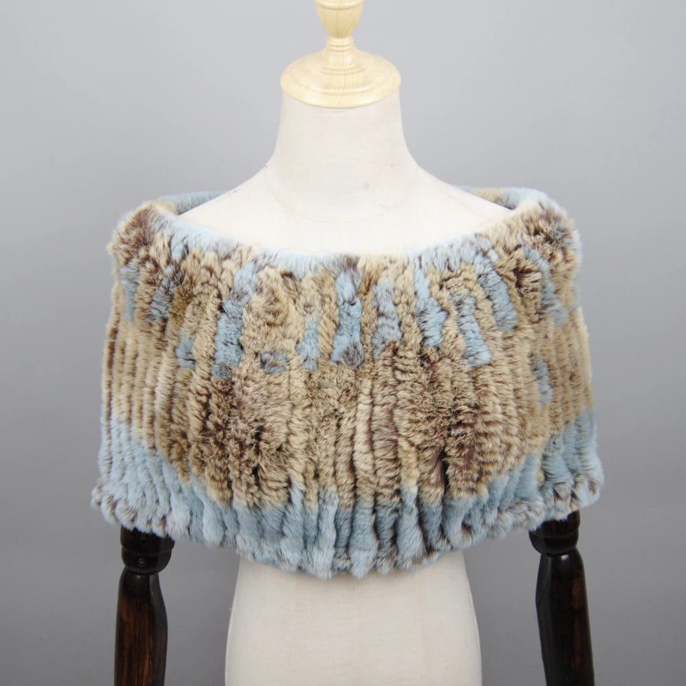 Textured Tubular Shoulder Wrap Cape for Layering over Outfits