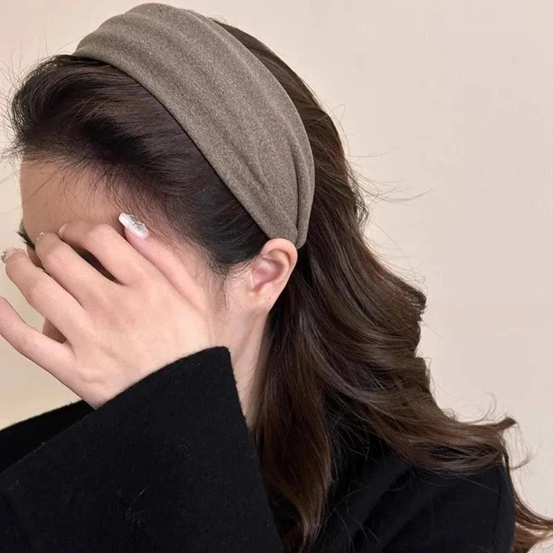 Wide Fabric Covered Padded Headband for Everyday Hair Styling