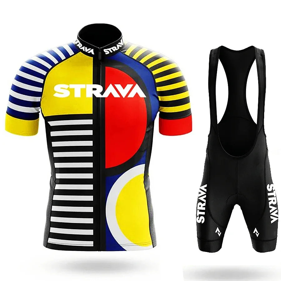 Men's Graphic Cycling Jersey and Shorts with Outfit Set Options