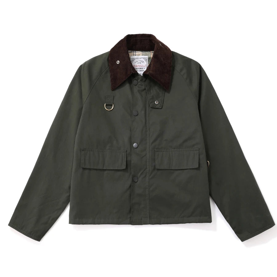 Outdoor hunting tactical plus size men's windbreaker baseball check work cropped corduroy waterproof fishing plaid jacket