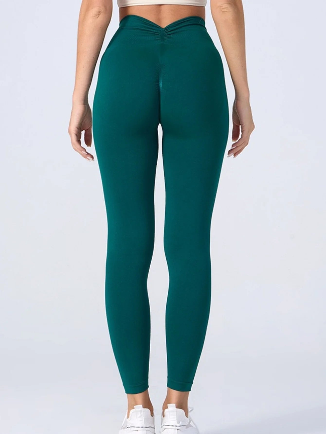 Women's V Back Full Length Leggings For Workout Outfits