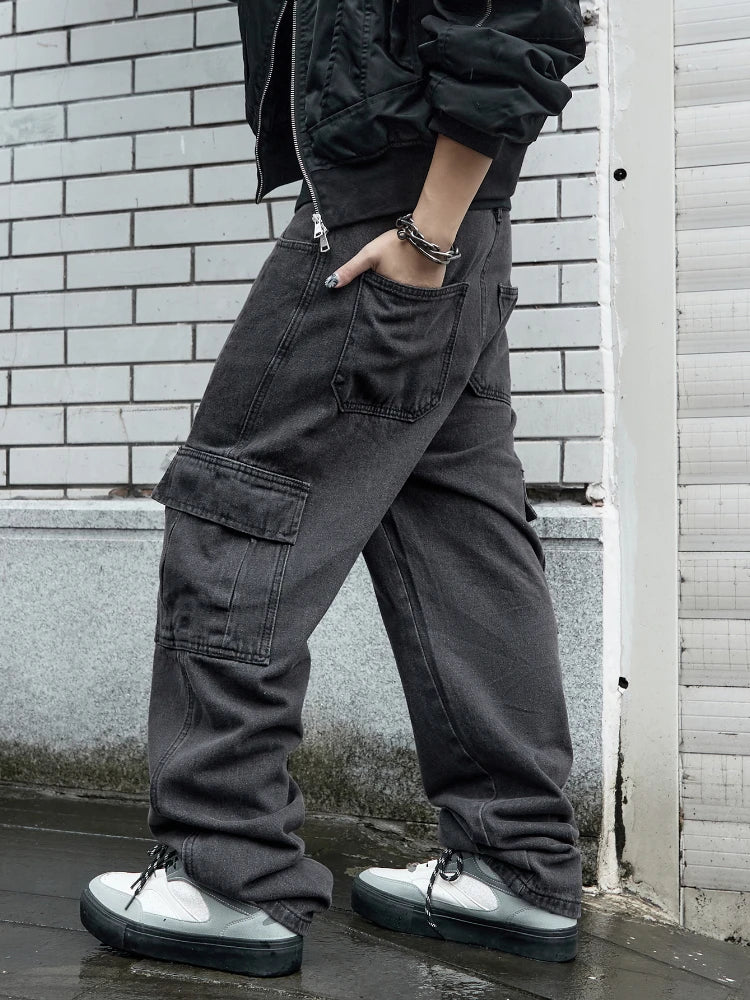 Men's Wide Leg Denim Jeans for Casual Everyday Wear