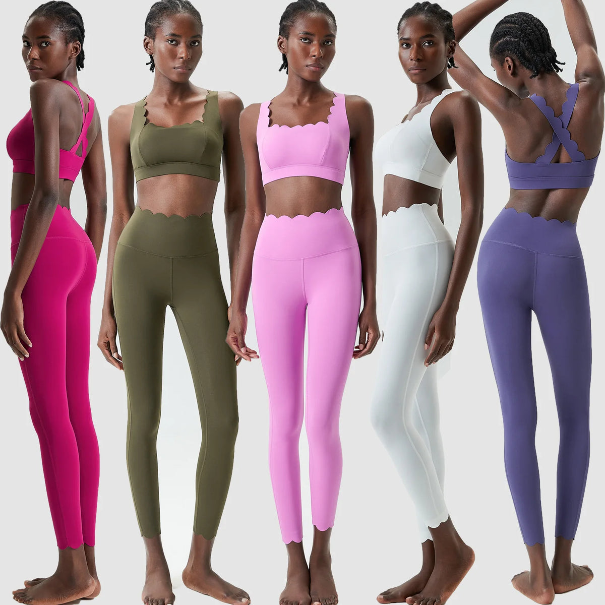 Sleeveless Sports Bra and High Waist Leggings Yoga Set