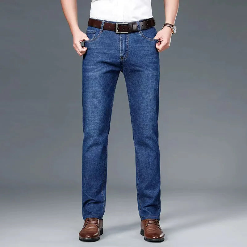 Men's Straight Leg Denim Jeans for Casual Everyday Wear