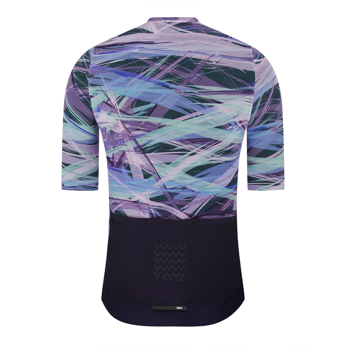 Men's Abstract Print Cycling Jersey with Short and Long Sleeve Options