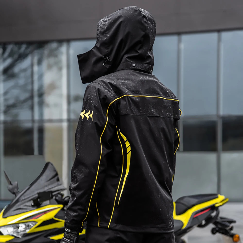 Outdoor Hooded Jacket and Trouser Clothing Set with Style Options