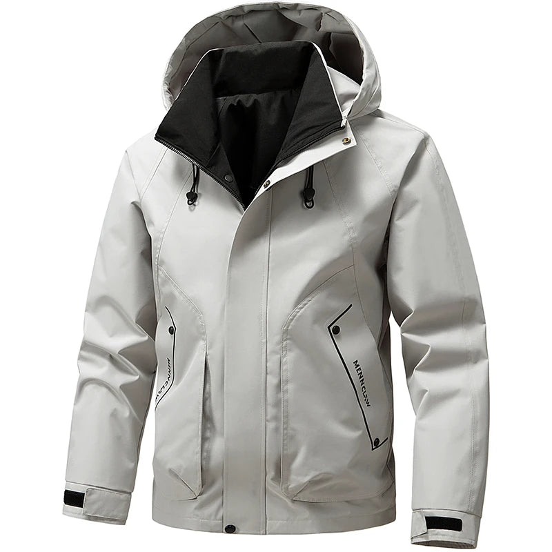Unisex Waterproof Windproof Hiking Jacket for Camping and Fishing