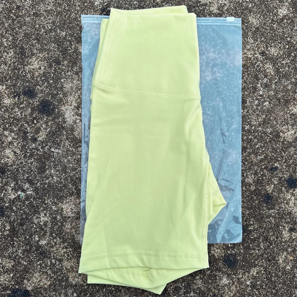 Women's High Waist Nylon Blend Shorts for Yoga and Training