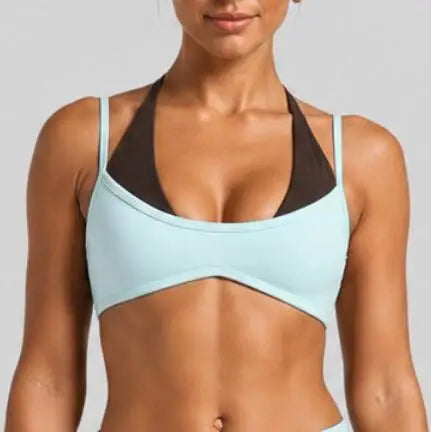 Women's Nylon Blend Flared Workout Pants with Coordinating Top Style Options