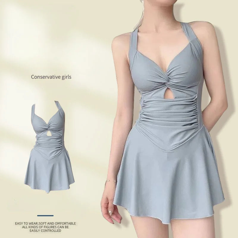 Skirted One-Piece Swimsuit