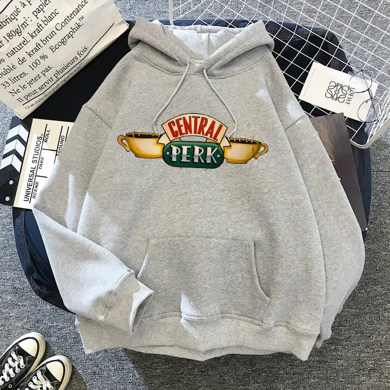 Letter Graphic Long Sleeve Pullover Casual Hoodie for Layering