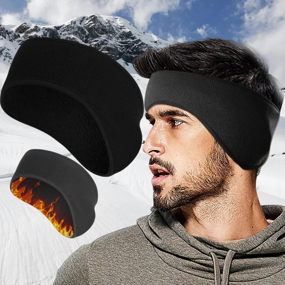 Fleece Ear Cover Headband for Outdoor Walking and Cycling