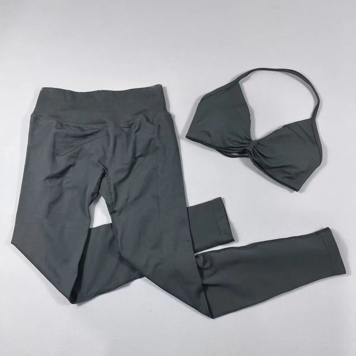 Women's Halter Bra And Leggings Yoga Set For Workout Outfits