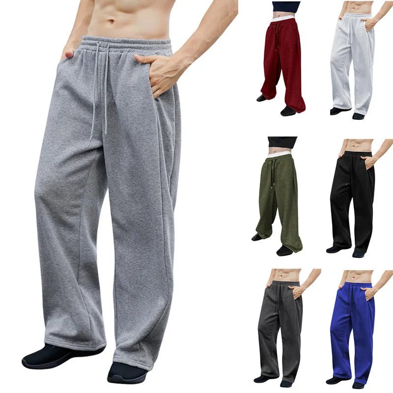 Men's Drawstring Waist Casual Pants For Everyday Wear