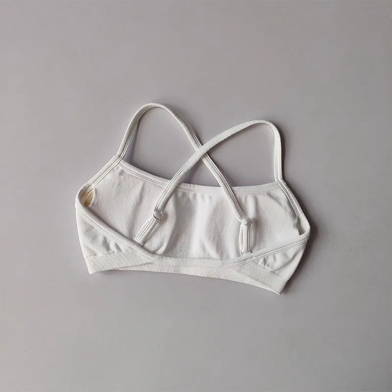Women's Thin Strap Cross Back Sports Bra