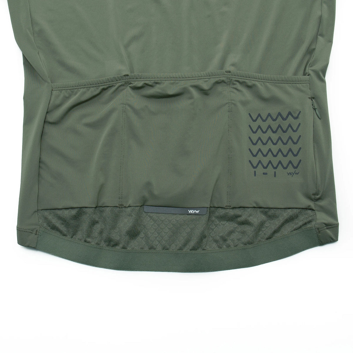 Men's Short Sleeve Full-Zip Cycling Jersey with Mesh Sleeves and Pockets