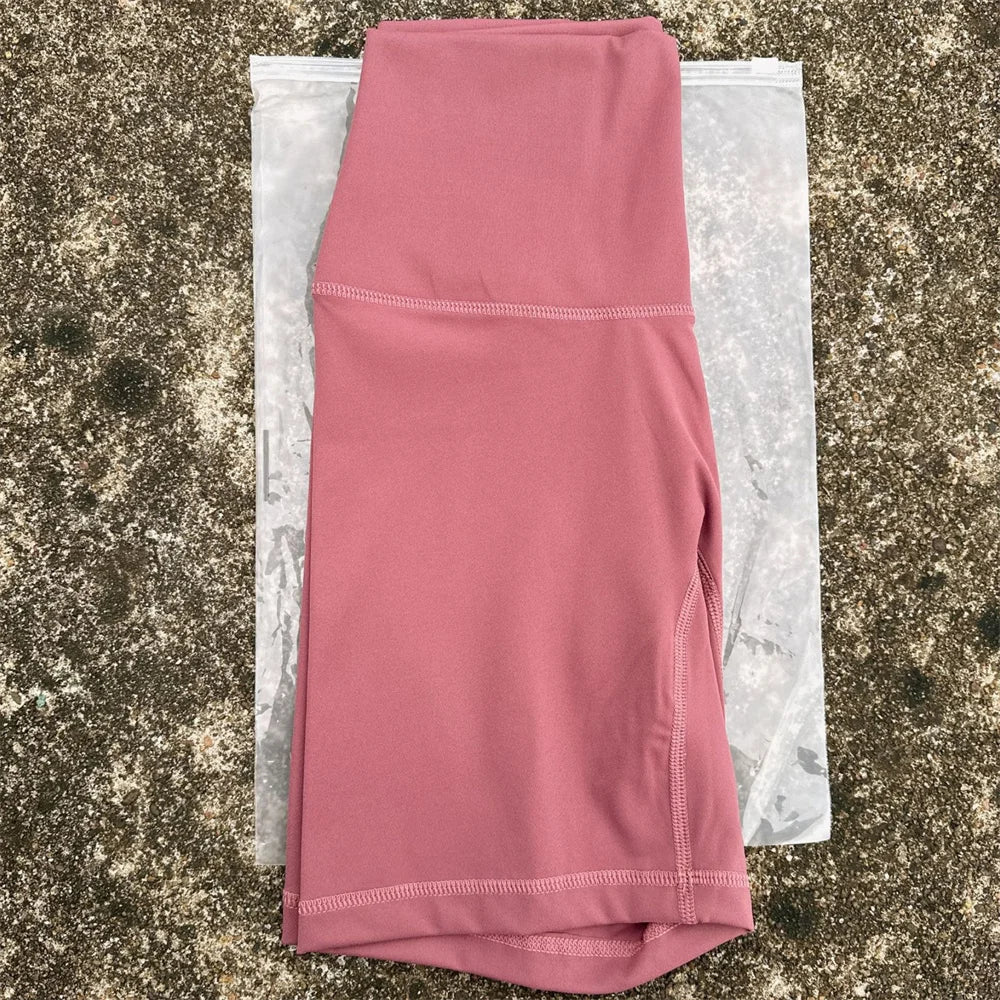 Women's High Waist Nylon Blend Shorts for Yoga and Training