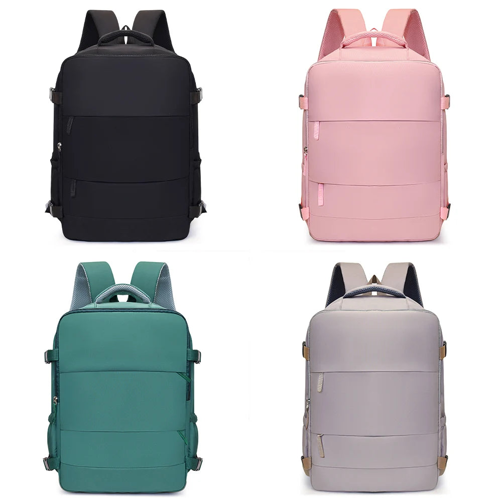 Short Trip Travel Backpack with Rectangular Shape and Laptop Compartment Design