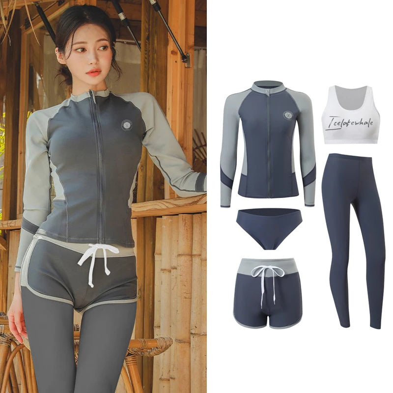 Family Long Sleeve Rash Guard Swimwear Selection
