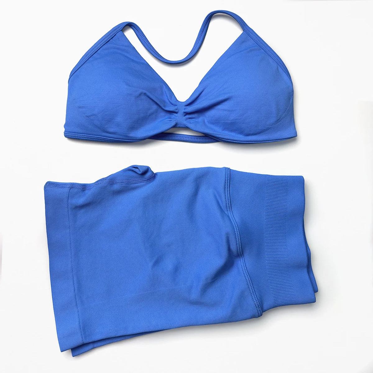 Women's Halter Bra And Shorts Yoga Set For Workout Outfits