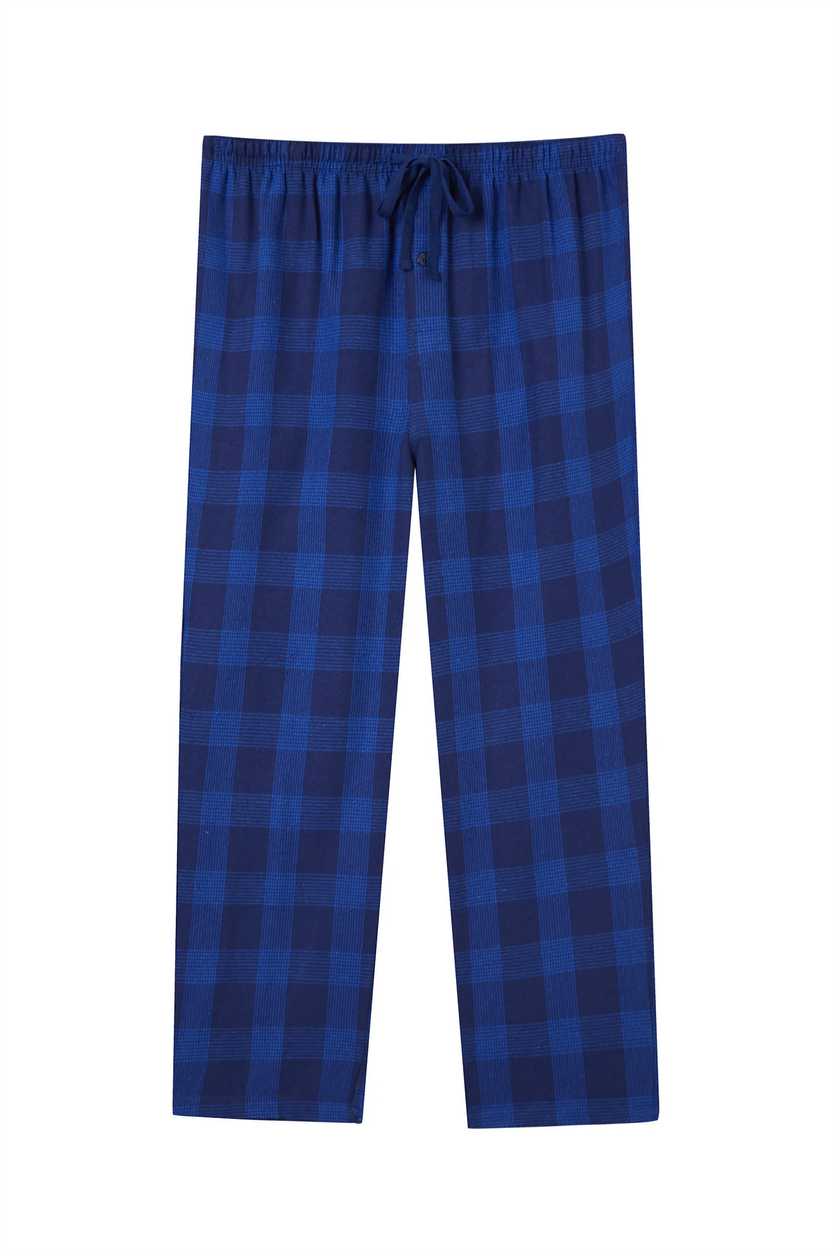 Men's Plaid Elastic Waist Pocket Straight Leg Pajama Lounge Pants